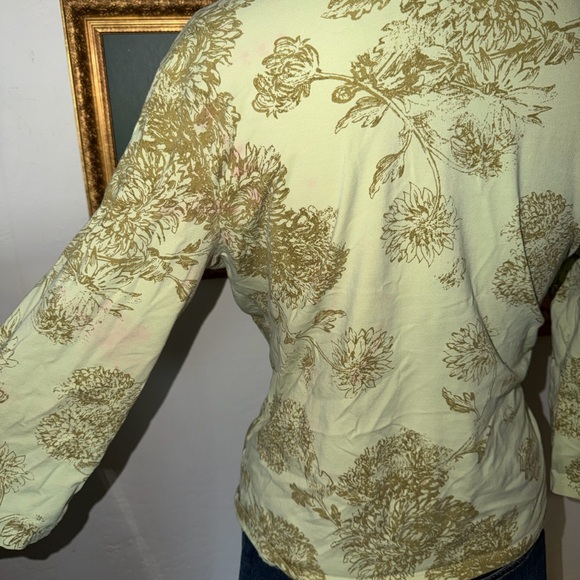 Floral Y2K Wrap Top - Green - Picture 4 of 4